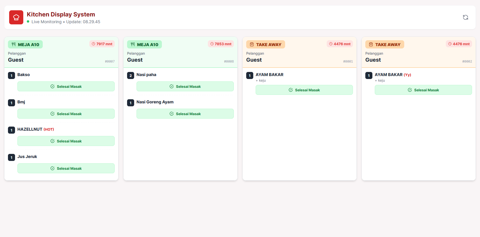 Almon Kitchen Display System