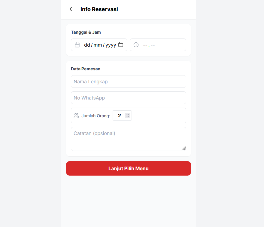Almon Reservasi Meja